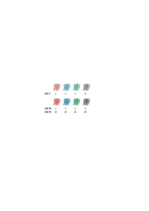 Staedtler 430MA-2 Stick 430 Ballpoint Pen Medium Red Box of 10