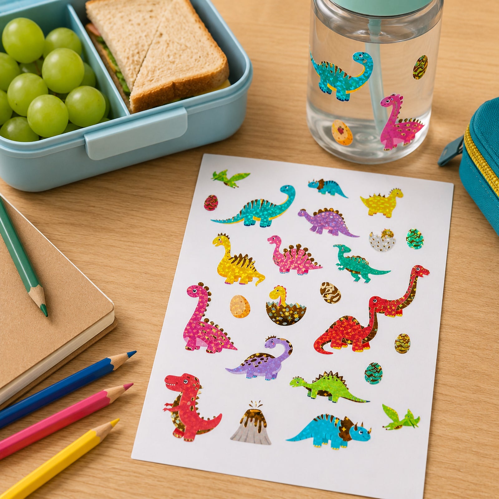 Learning Can Be Fun Dino Adventures Holo Sticker Set of 26 - image 4