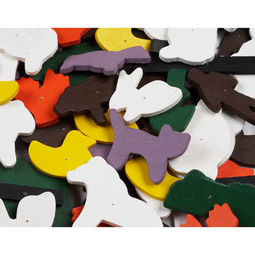 Learning Can Be Fun Hammer-It Farm Wooden Shapes 150 Pieces - image 1
