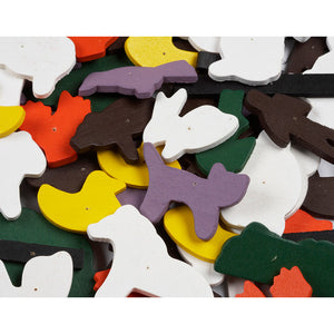 Learning Can Be Fun Hammer-It Farm Wooden Shapes 150 Pieces - image 1