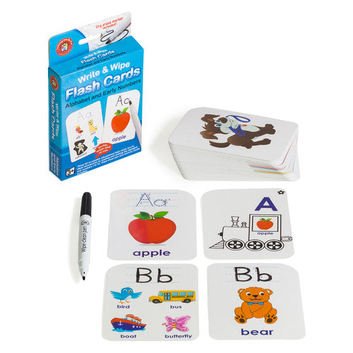 Learning Can Be Fun Write and Wipe Flash Cards Alphabet and Early Numbers - image 2