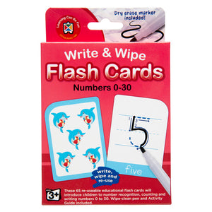 Learning Can Be Fun Write and Wipe Flash Cards Numbers 0 to 30 - image 1