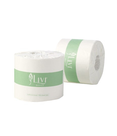 Livi 7004 Basics Toilet Tissue 2 Ply 700 Sheets Carton 48