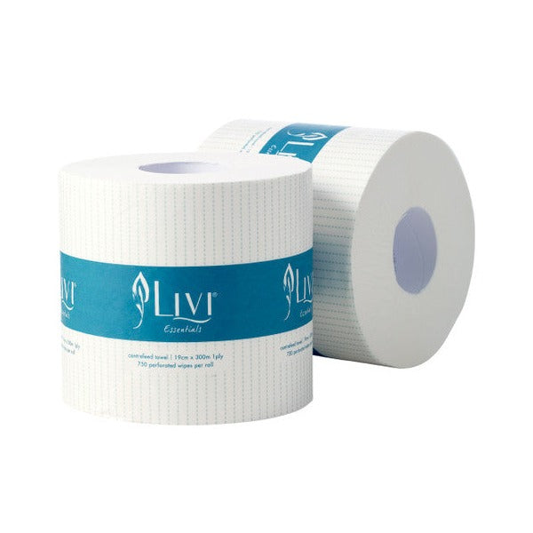 Livi 1203 Essentials Centrefeed Roll Towel 1 Ply 300m Carton 4 – view 2