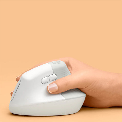 Logitech LIFT Vertical Wireless Mouse Off White - image 5