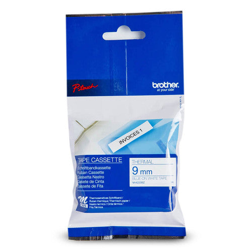 Brother MK223 Cassette Thermal Tape 9mm x 8m Blue on White