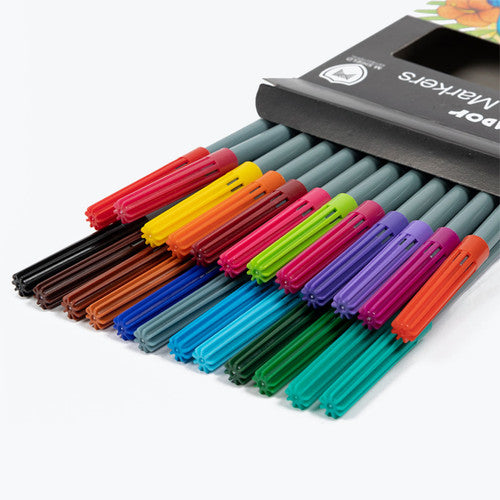 Micador MShield Fine Tip Markers Assorted Pack of 24
