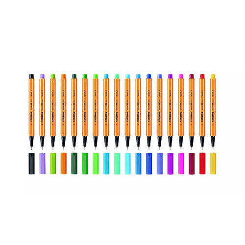 Stabilo Point 88 Mini Fineliner Assorted Colours Wallet of 18