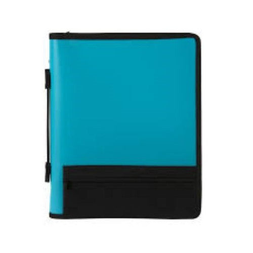 Marbig Zipper Binder With Extra Storage 25mm 2O Ring Green Pack of 10