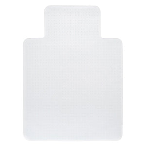 Rapidline chair mat with a dimpled finish, shown from above with the chair lip at the top.