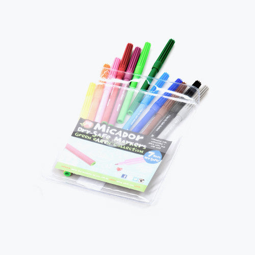Micador Dry Safe Markers Assorted Wallet of 12