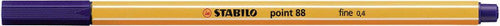 Stabilo Point 88 Fineliner Night Blue Box of 10
