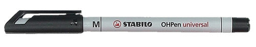 Stabilo OHPen Universal Soluble Overhead Projector Pen Medium 1mm Black Box of 10