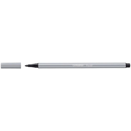 Stabilo Pen 68 Premium Colouring Fibre Tip Pen 1.0mm Medium Cold Grey Box of 10