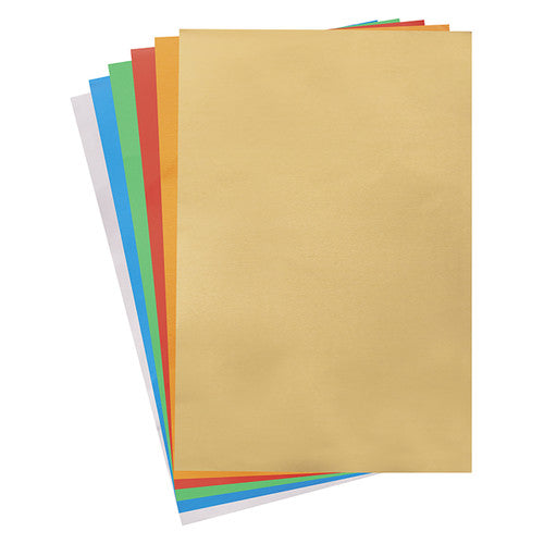 Creative School Supply Aluminium Embossing Foil 0.07mm A4 Coloured Pack of 10