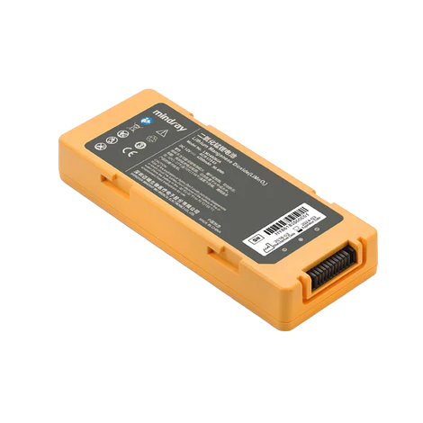MINDRAY C-Series AED Replacement Battery showing genuine OEM replacement battery for MINDRAY C-Series automated external defibrillator to maintain full device readiness
