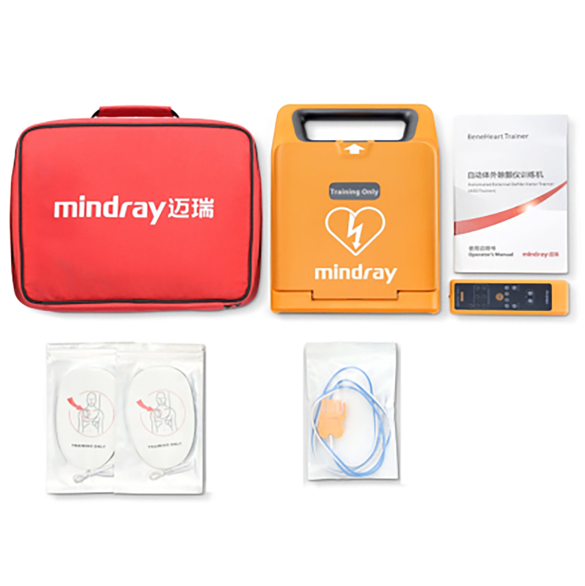 MINDRAY Trainer C1A Defibrillator showing AED training simulator matched to the MINDRAY C1A for device-specific AED skills training