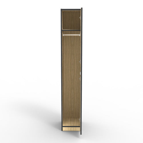 Rapidline Rapid Infinity 1 Door Melamine Locker Natural Oak / Black