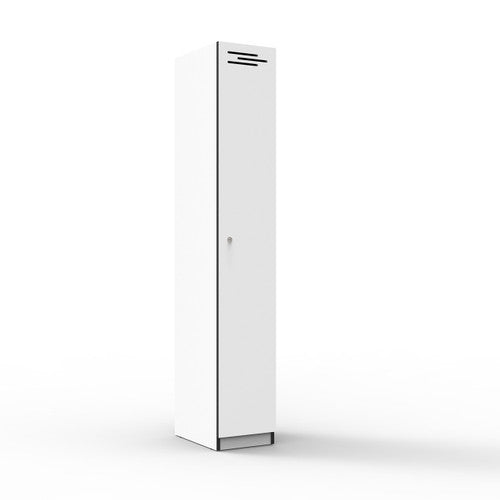 Rapidline Rapid Infinity 1 Door Melamine Locker Natural White / Black