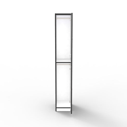 Rapidline Rapid Infinity 2 Door Melamine Locker Natural White / Black