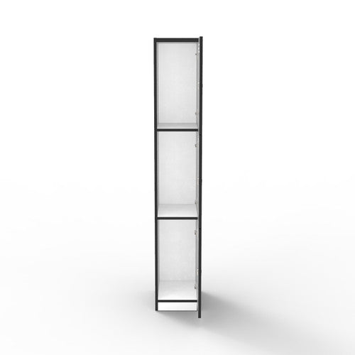 Rapidline Rapid Infinity 3 Door Melamine Locker Natural White / Black