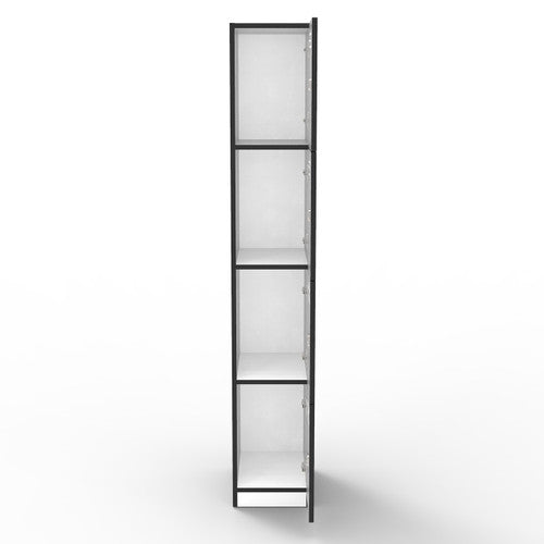 Rapidline Rapid Infinity 4 Door Melamine Locker Natural White / Black