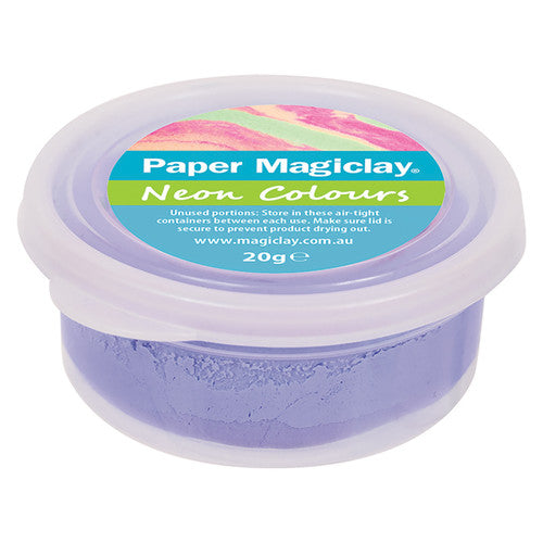 Creative School Supply Paper Magiclay Neon Colours 240g Pack of 12