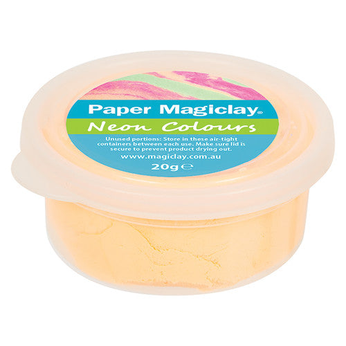 Creative School Supply Paper Magiclay Neon Colours 240g Pack of 12