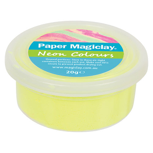 Creative School Supply Paper Magiclay Neon Colours 240g Pack of 12