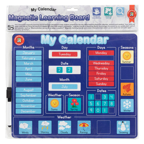 Learning Can Be Fun Magnetic Learning Board My Calendar