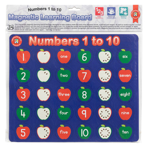 Learning Can Be Fun Magnetic Learning Board Numbers