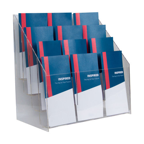 Deflecto 12 Pocket 3 Tier Brochure Holder DL