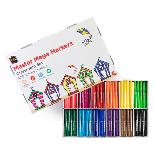 Educational Colours Master Mega Markers Box of 288