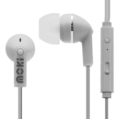 Moki Noise Isolation Earphones White