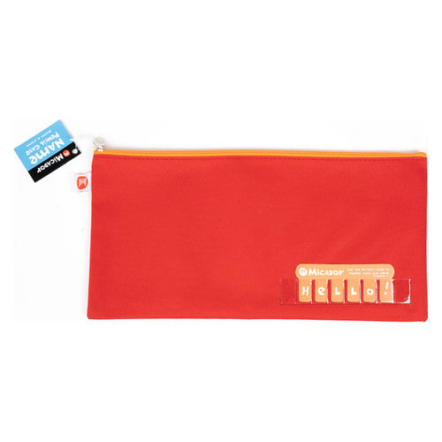 Micador Name Pencil Case 340 x 170mm Red
