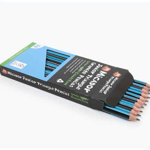 Micador Graphite Junior Triangular Pencils FSC 100% 2B Box of 20