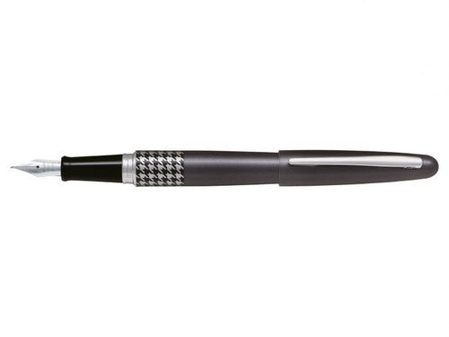 Pilot MR3 Retro Pop Fountain Pen Grey Houndstooth Barrel Fine Nib