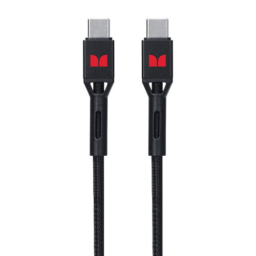 Monster USB-C to USB-C Braided Cable 1.2m Black
