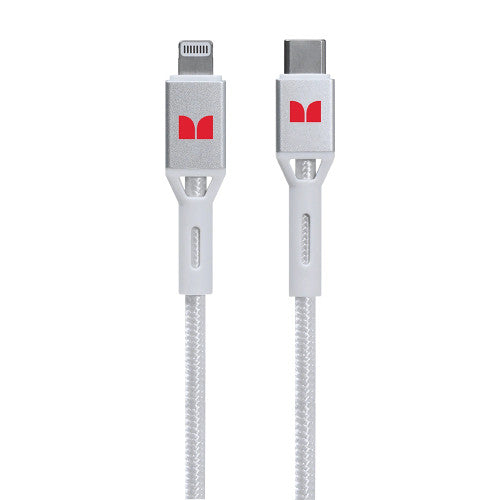 Monster Lightning to USB-C Braided Cable 1.2m White