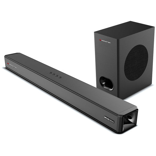 Monster 2.1.2 Channel Dolby Atmos 100W Soundbar with Wireless Subwoofer