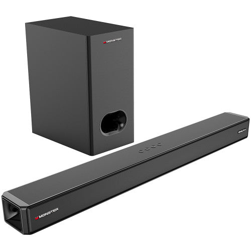 Monster 2.1.2 Channel Dolby Atmos 100W Soundbar with Wireless Subwoofer