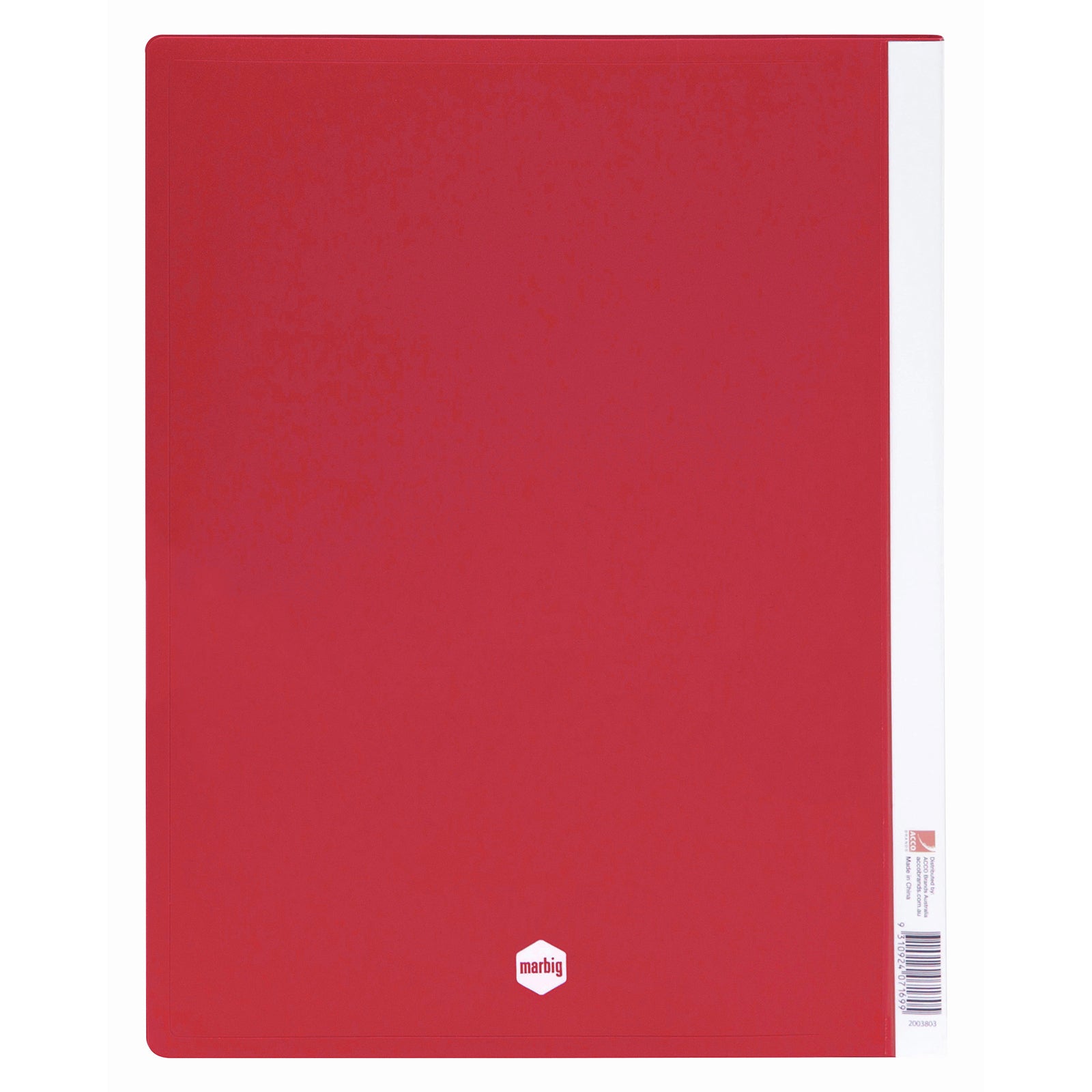 Marbig A4 20-Pocket Fixed Display Book Red Pack of 10 - image 3
