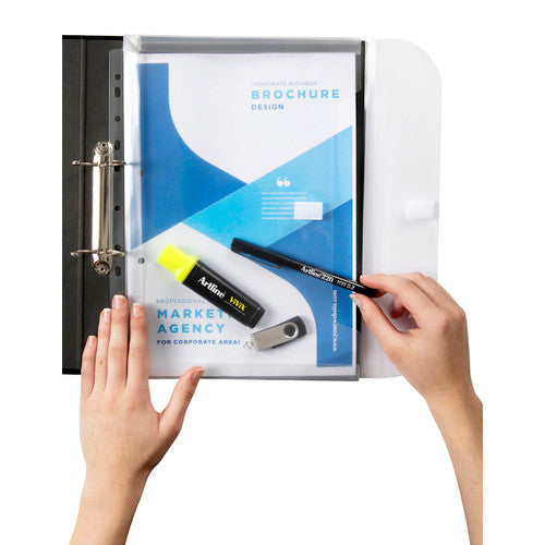 Marbig Binder Expanding Wallet A4 Clear