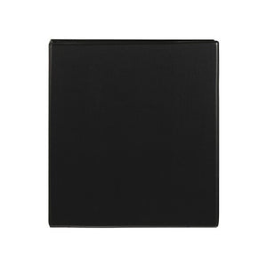 Black Marbig Clearview A4 insert binder photographed flat from the front, with the clear overlay edge showing