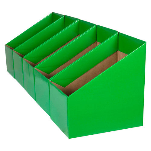 Marbig Book Box Large Green Pack of 5 - image 2