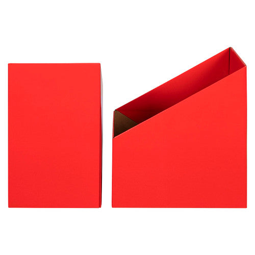 Marbig Book Box Large Red Pack of 5