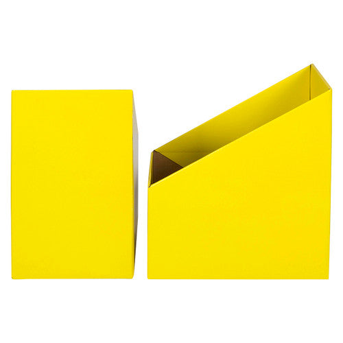 Marbig Book Box Large Yellow Pack of 5