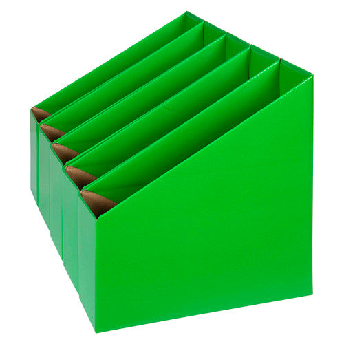 Marbig Book Box Small Green Pack of 5