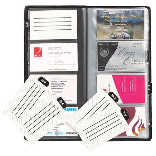 Marbig Business Card Holder 96 Capacity Black - image 1