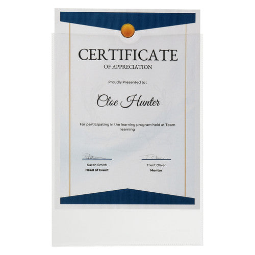 Marbig Card Holder A4 Clear Pack of 10